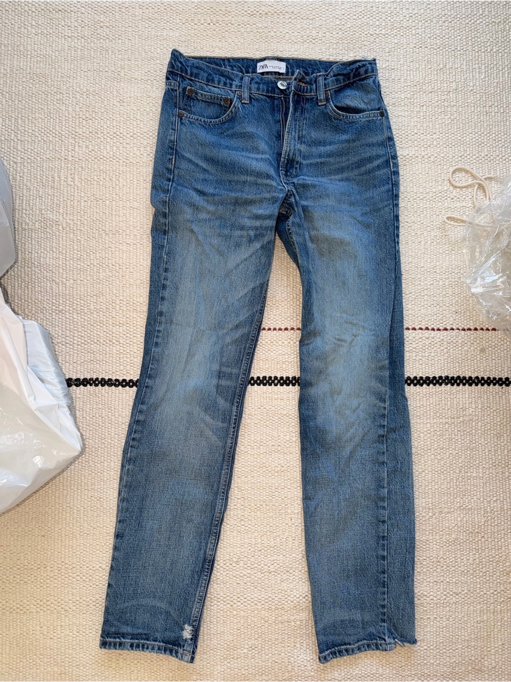 Zara Women's Blue Skinny Jeans